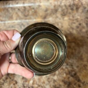 Elegant Silver-Toned Home Accent Bowl